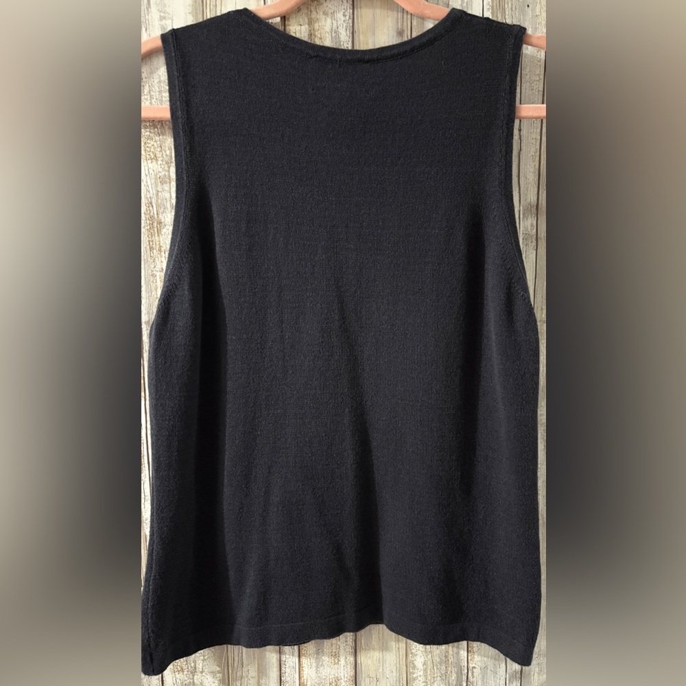 VINTAGE XL Lilly Pulitzer Black Sleeveless Top